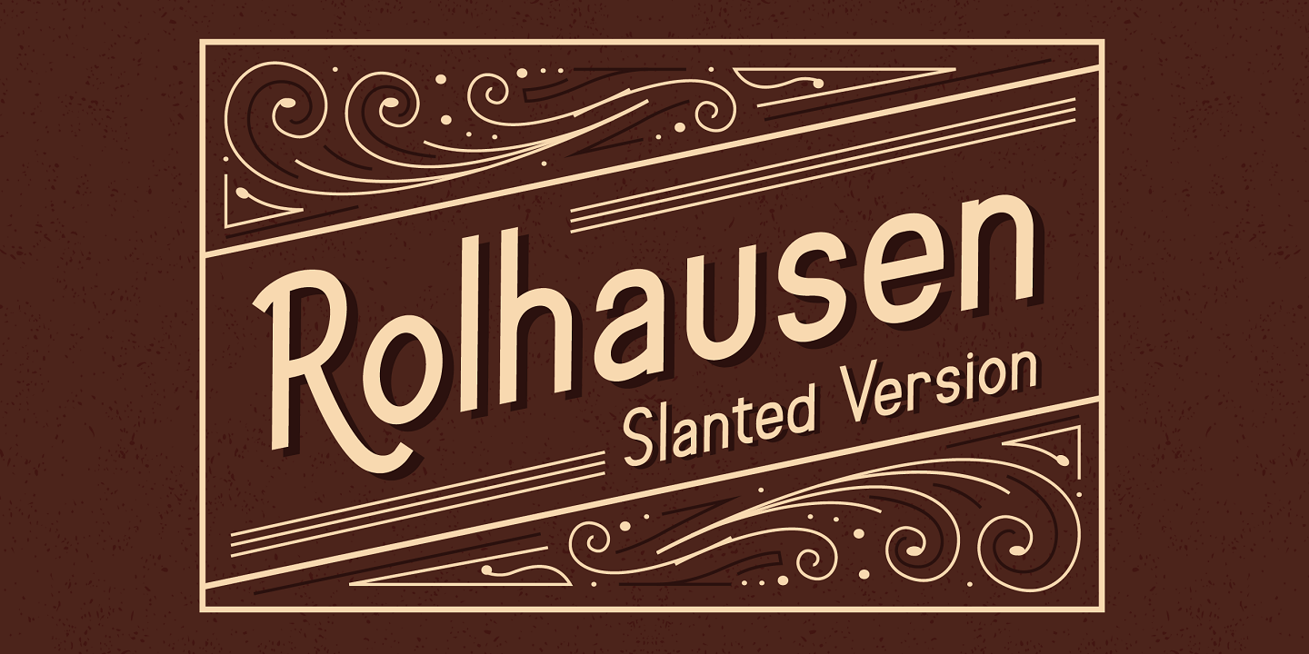 Ejemplo de fuente Rolhausen Regular